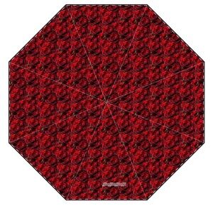 Elegant Red Rose Umbrella